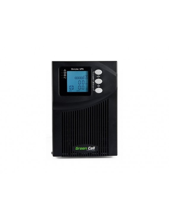 Zasilacz awaryjny UPS Green Cell Online MPII 1000VA 900W z wyświetlaczem LCD