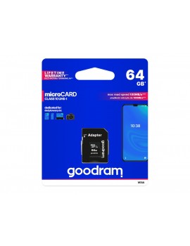 Karta pamięci GOODRAM Karta Pamięci Micro SDXC 64GB Class 10 UHS-I + Adapter