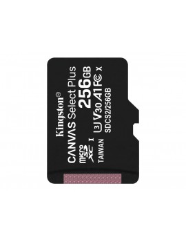 Karta pamięci KINGSTON 256GB microSDXC Canvas Select Plus 100R A1 C10 Single Pack w/o ADP