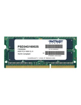 PAMIĘĆ RAM DO LAPTOPA PATRIOT PSD34G16002S 4GB DDR3 SO-DIM