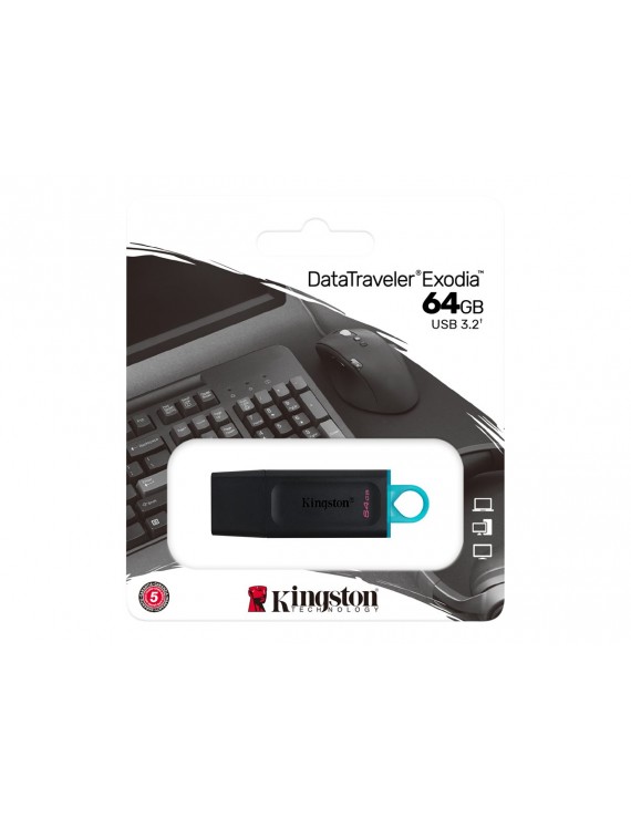 Pendrive Kingston Data Traveler Exodia 64GB USB 3.2 Gen 1