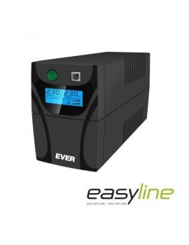 Zasilacz awaryjny UPS Ever Line-Interactive EASYLINE 650 AVR 2xSCH USB RJ-11 LCD Bl