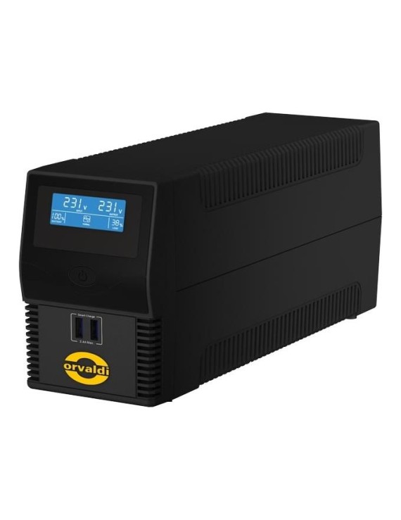 Zasilacz awaryjny UPS ORVALDI i650 LCD USB (4xIEC) line-interactive