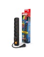 Listwa zasilająca przeciwprzepięciowa Acar F5 4 m czarna