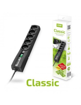 Listwa zasilająca antyprzepięciowa Ever Classic 3,0m czarna
