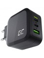 Green Cell GaN 65W 2x USB-C 1xUSB-A