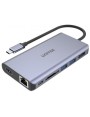 Unitek USB-C 2x USB 3.1 HDMI DP RJ45 czytnikSD