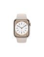 APPLE Watch Series 8 GPS + Cellular 45mm Starlight Aluminium Case with Starlight Sport Band - Regular