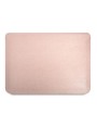 Etui na laptopa Guess Saffiano Triangle Logo Sleeve - 16'' różowy