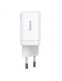 Ładowarka sieciowa Baseus Super Si Pro Quick Charger USB + USB-C 30W (biała)