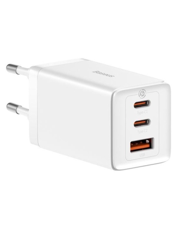 Ładowarka Baseus GaN5 Pro 2xUSB-C + USB, 65W (biała)