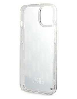 Etui Karl Lagerfeld Monogram Liquid Glitter - Etui iPhone 14 Plus (czarny)