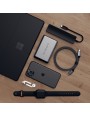 Satechi Slim Multiport USB-C (USB-C PD, 2x USB-A, HDMI 4K, Ethernet, czytnik kart micro/SD) (czarny)