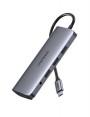 UGREEN HUB 10w1 USB-C do HDMI 4K, 3x USB 3.0, Typ-C PD, RJ45, SD, Micro SD, VGA, AUX (szary)