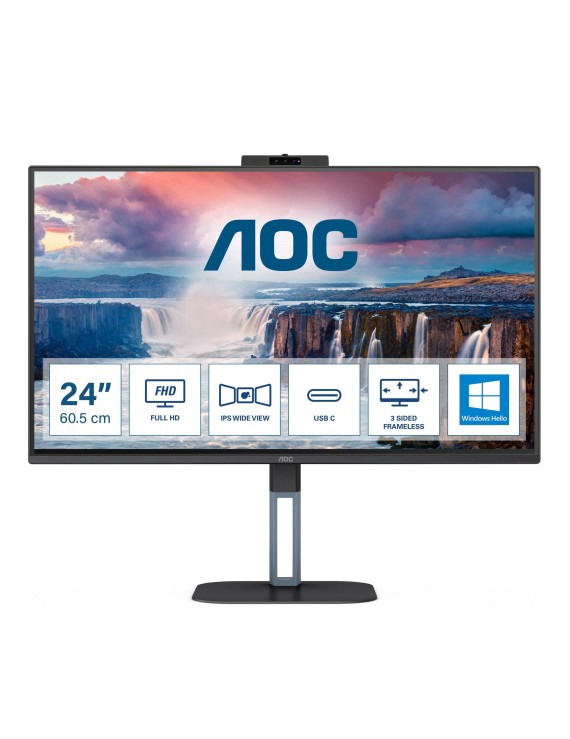 Monitor 23,8" AOC 24V5CW/BK HDMI DP USB-C GŁOŚNIKI