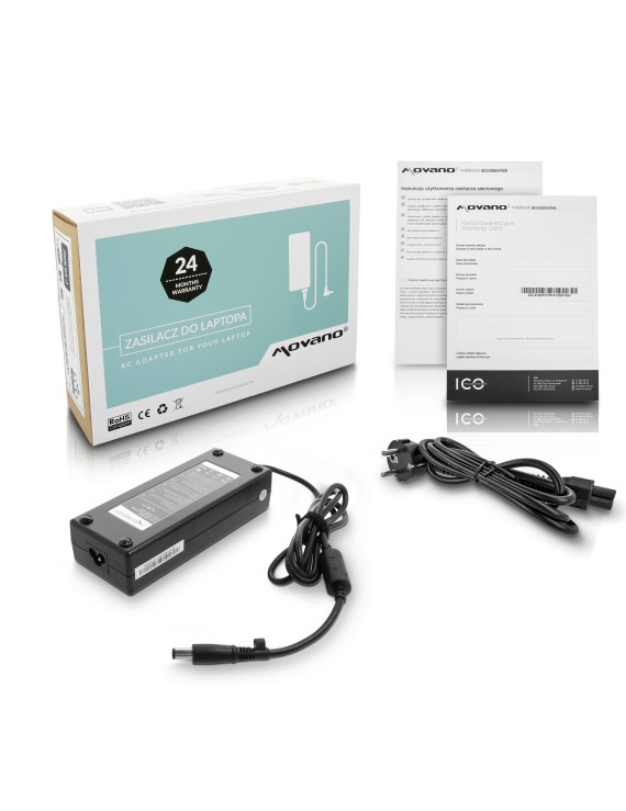 Zasilacz Movano 18.5v 6.5a (7.4x5.0 pin) 120W do HP