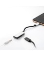 Adapter / przejściówka audio do Apple Lightning do Mini Jack 3.5 mm (black)