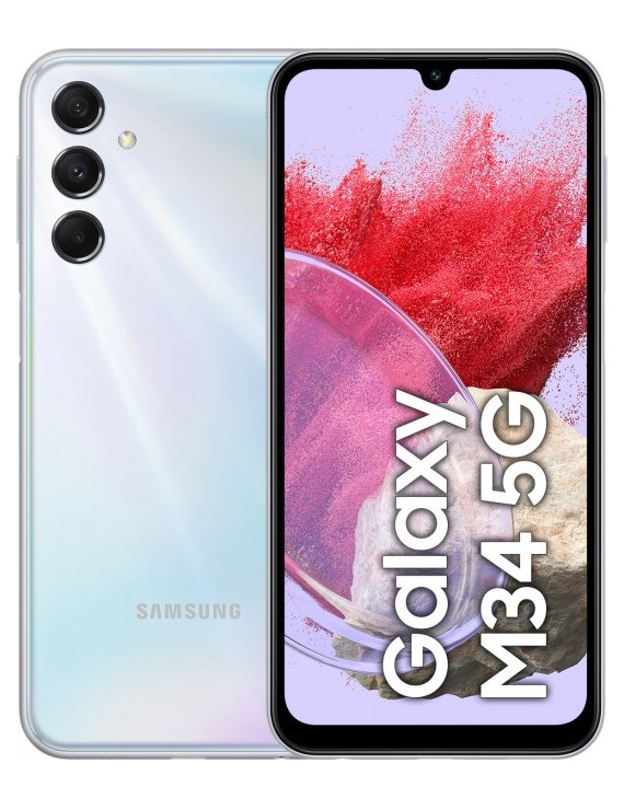 Smartfon Samsung Galaxy M34 5G 128GB Dual SIM srebrny (M346)