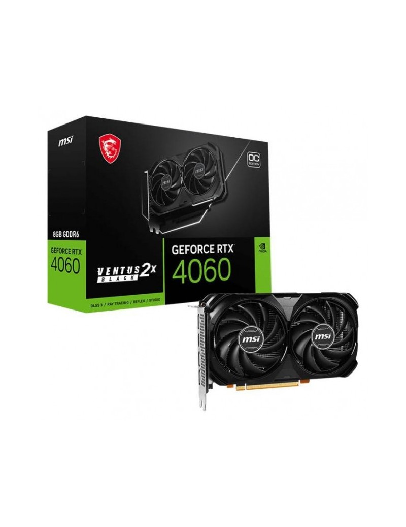 MSI GeForce RTX 4060 VENTUS 2X BLACK 中古 VGA MSI GeForce® RTX 4060 TI 8GB VENTUS 2X BLACK OC : Amazon