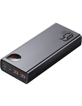 Baseus Power Bank Adaman Metal 20000mAh PD QC 3.0 65W 2 x USB + USB-C + micro USB czarny