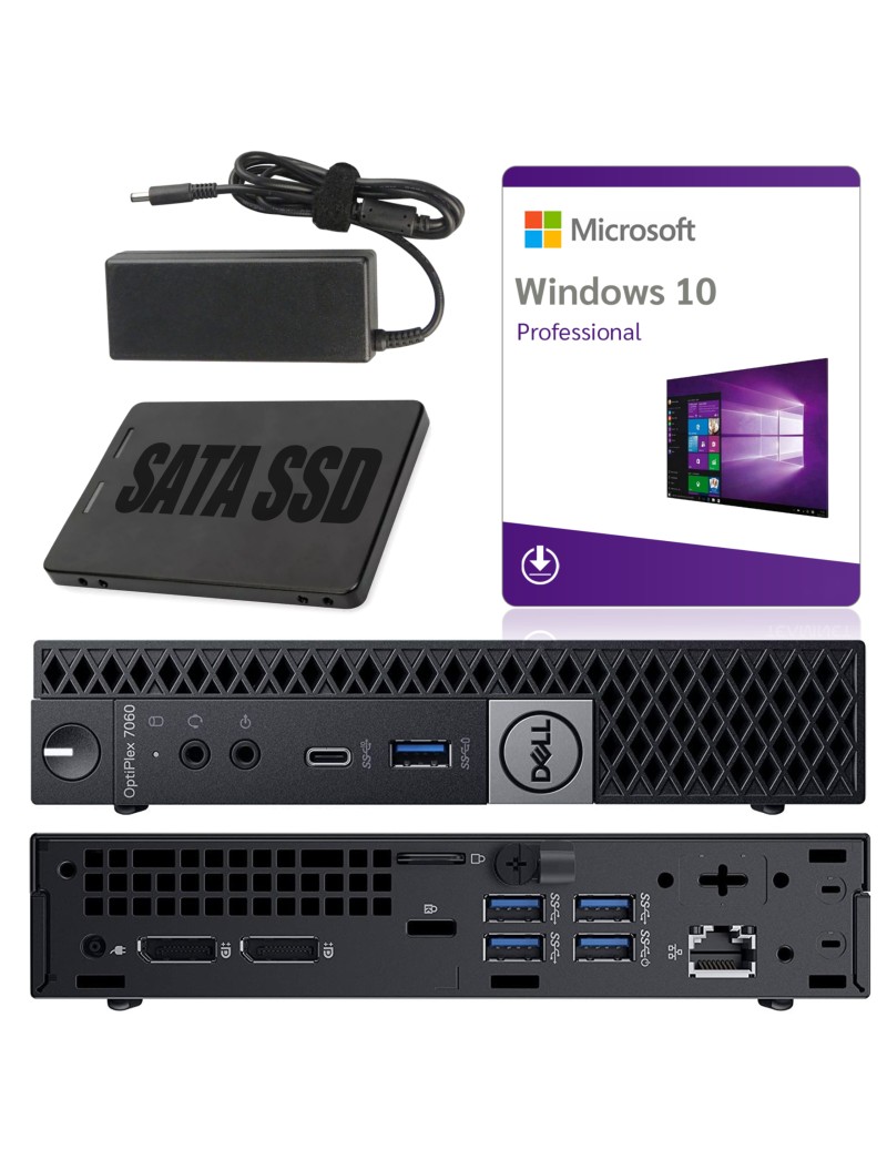 ミニPC DELL OptiPlex 7060 Micro  i5-8500U Dell Optiplex 7060 Tiny i5-8500 32GB 1TB SSD WIN11 - IT