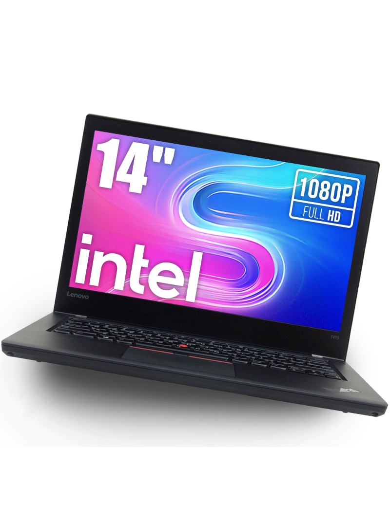 PC Portable Lenovo T470 Reconditionné - I5-6200U, 16Go RAM, 256Go SSD, Win10
