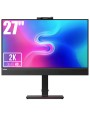 Bezramkowy Monitor 27” Lenovo T27hv-20 2K QHD 2560x1440 USB-C Kamerka Głośniki Klasa A