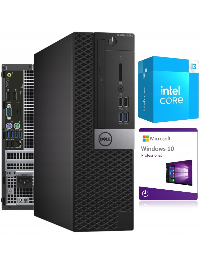 KOMPUTER DELL OPTIPLEX 5050 SFF SLIM i3-7100 8GB 256GB SSD