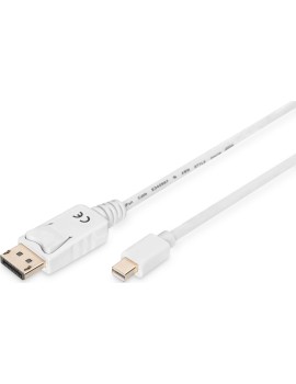 Kabel Digitus DisplayPort Mini - DisplayPort 2m biały 4K 60Hz (AK-340102-020-W)
