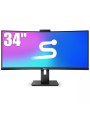 BEZRAMKOWY ZAKRZYWIONY MONITOR ULTRAWIDE 34” PHILIPS 346P1C 3440 x 1440 KLASA A