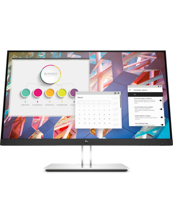 BEZRAMKOWY MONITOR 24” HP E24 G4 LED IPS HUB USB DP HDMI FULL HD 1920x1080