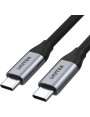 Kabel Unitek USB-C-USB-C 10Gbps 4K 60Hz 20V/5A 1.0m czarny C14082ABK