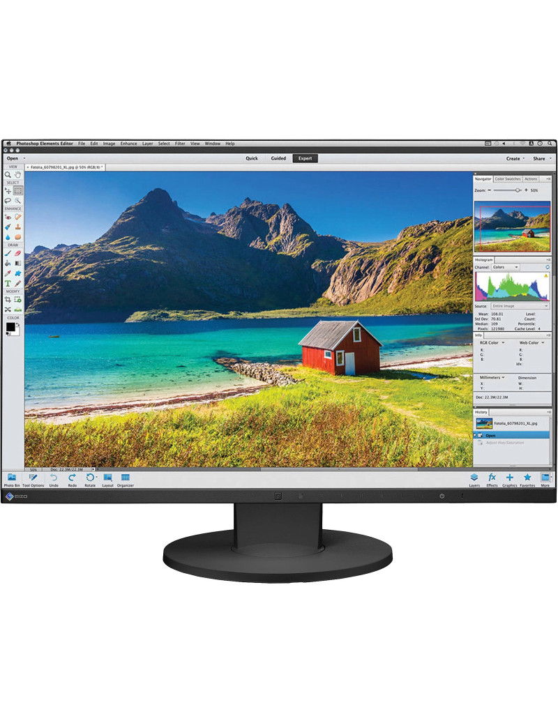 BEZRAMKOWY MONITOR EIZO 24” EV2455 LED IPS HDMI DP 16:10
