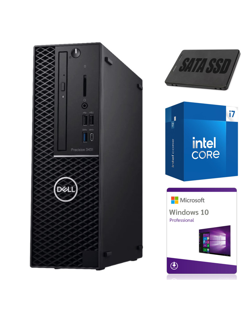 DELL Precision 3431/i7/16GB/SSD/グラボP1000 KOMPUTER DELL PRECISION 3431 SFF i7-8700 16GB HDD 1TB QUADRO