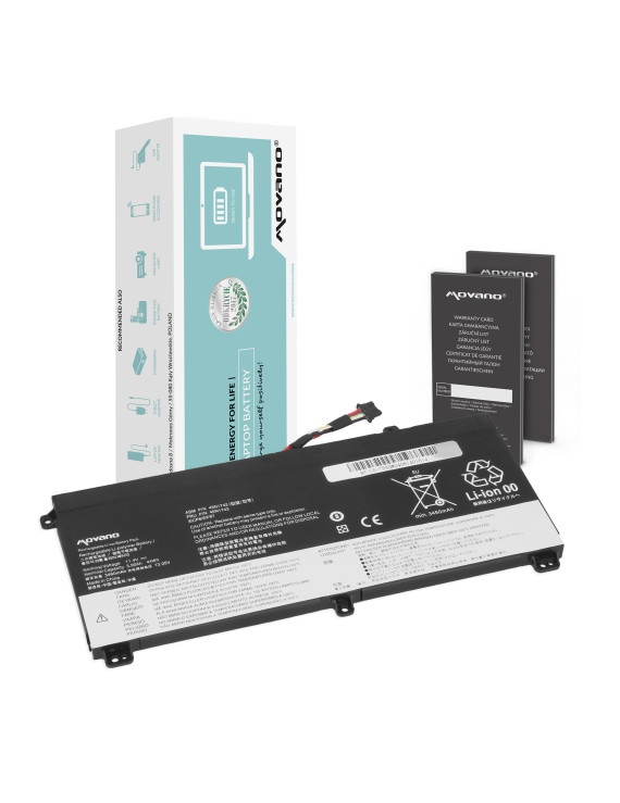 Bateria Movano do Lenovo ThinkPad T550, T560, W550, W550s