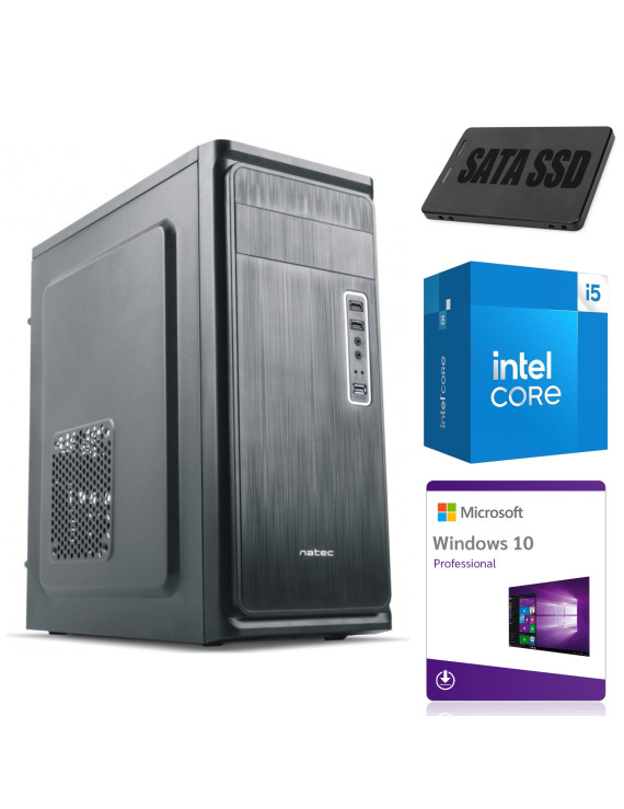 KOMPUTER STACJONARNY ASUS NATEC ARMADILLO TOWER i5-9400F 8GB 250GB SSD W10P