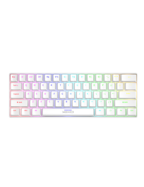 YAXO Klawiatura mechaniczna 61 klawiszy NUXLAK Outemu RS Techno Black