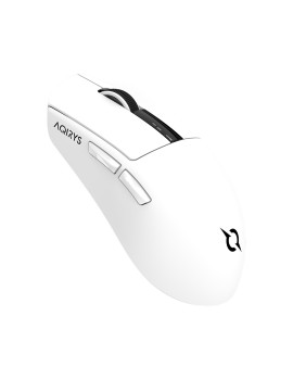 Myszka bezprzewodowa dla graczy AQIRYS Dual Mode Wirelles+Wired ZEPHYR Biała