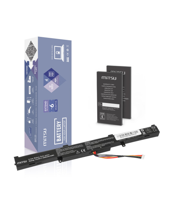 Bateria Mitsu do Asus ROG Strix GL553V, GL742V, GL752V
