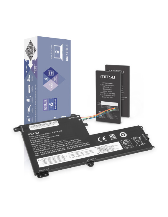 Bateria Mitsu do Lenovo IdeaPad 330S-14IKB, 330S-15ARR, Yoga 520