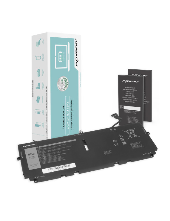 Bateria Movano do Dell XPS 13 9300, 9310, 9380