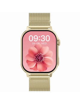 Smartwatch GRAVITY GT15-10 Biały Pasek Silikonowy + Złota Bransoleta