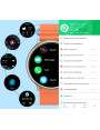 Smartwatch RUBICON RNCF15 Tytan/Orange