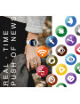 Smartwatch RUBICON RNCF14 Rose Gold/White Różowy Android iOS Bluetooth