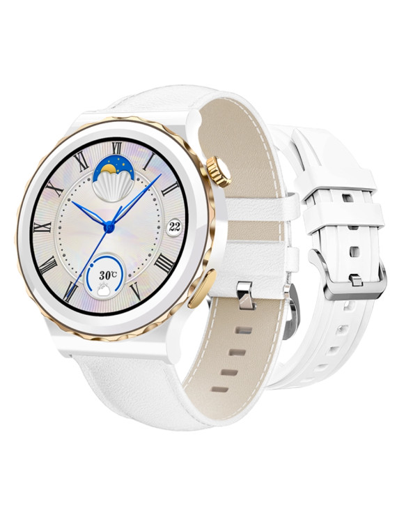 Smartwatch Rubicon RNCE92 PRO White/2 x Pasek Android iOS Bluetooth