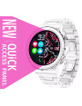 Smartwatch Rubicon RNCE92 PRO White/2 x Pasek Android iOS Bluetooth