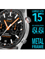 Smartwatch Rubicon RNCE99 Black Metal Czarny + Silicon