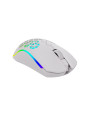 Myszka bezprzewodowa dla graczy AQIRYS POLARIS DUAL MODE Wireless+Wired Biała