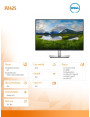 Monitor Dell 24" IPS 16:10 WUXGA HDMI USBC DP VGA USB P2425
