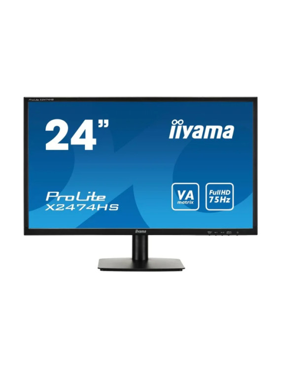 MONITOR 24” IIYAMA ProLite X2474HS LED VA HDMI DP VGA FHD 1920x1080 Audio